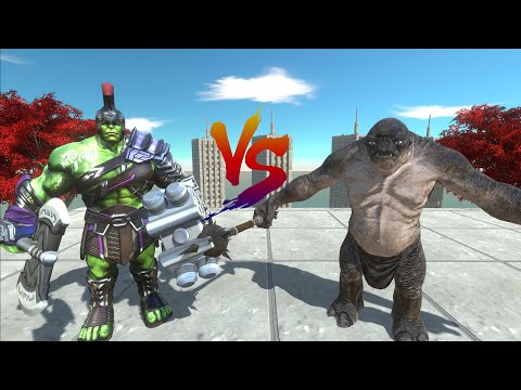 GLADIATOR HULK VS CAVE TROLL DELUXE - Animal Revolt Battle Simulator