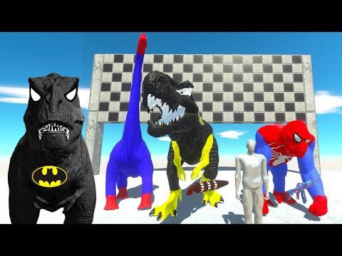 Hunting found Jurassic world evolution 2 FPS Race Team T-rex vs King Kong vs Spinosaurus Superheroes