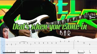 How to play | that&#39;s when you came in-Steel panther(guitar solo with Tab lesson)