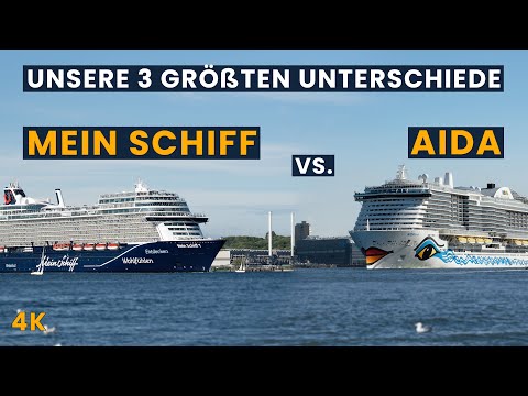 Unsere 3 größten Unterschiede zwischen Mein Schiff & AIDA