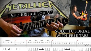 Metallica - ...And Justice For All guitar solo lesson (with tablatures and backing tracks)