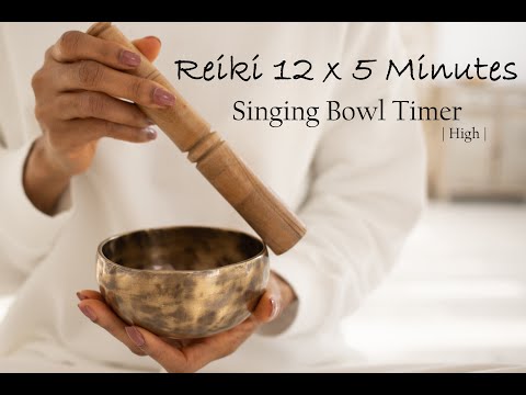 Optimieren Sie Ihre Reiki-Praxis mit diesem 12 x 5 Minuten Klangschalen-Timer. Erreichen Sie Ziele und genießen Sie beruhigende Klänge.