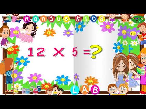 Learn Multiplication Table Of Twelve - 12 x 1 = 12 | 12 Times Tables with Bandu's Kids LAB