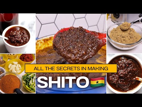 HOW TO MAKE THE MOST POPULAR GHANAIAN🇬🇭 SHITO|| BLACK SUACE(tips and tricks to take note)