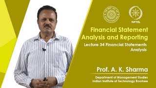 Lecture-34- Financial Statement Analysis