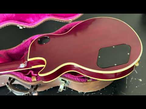 9lb! Gibson Les Paul Custom Ebony Board Figured Transparent Cherry Red 1993 image 26