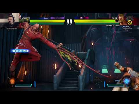 Marvel vs. Capcom Launch MP pt86 - vs. Thor/Rocket