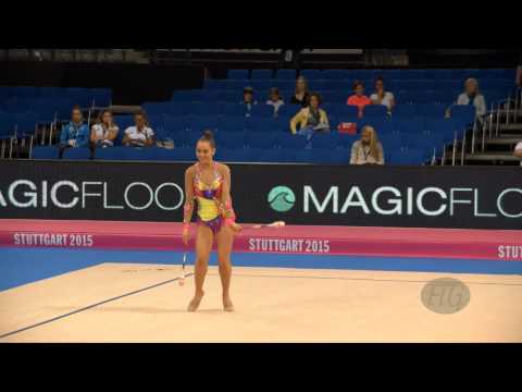 Milena MILACIC (SRB) 2015 Rhythmic Worlds Stuttgart - Qualifications Clubs