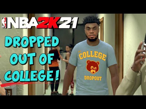 Dropped Out Of College Because Of A Girl SMH! - NBA 2K21 My Career EP 4