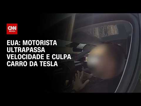 Motorista ultrapassa velocidade e culpa carro da Tesla nos EUA; entenda | CNN PRIME TIME