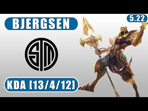 TSM Bjergsen | Azir vs Twisted Fate | Mid | Preseason 6 | Patch 5.22 | LoL Replays