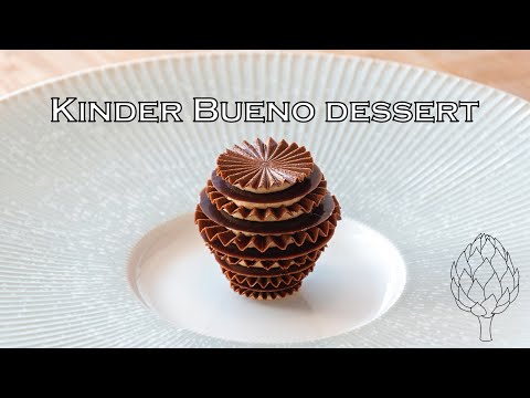 Kinder Bueno dessert - Candy bar to fine dining dessert