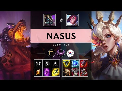 Nasus Top vs Fiora: Quadra Kill, Legendary - KR Master Patch 14.17