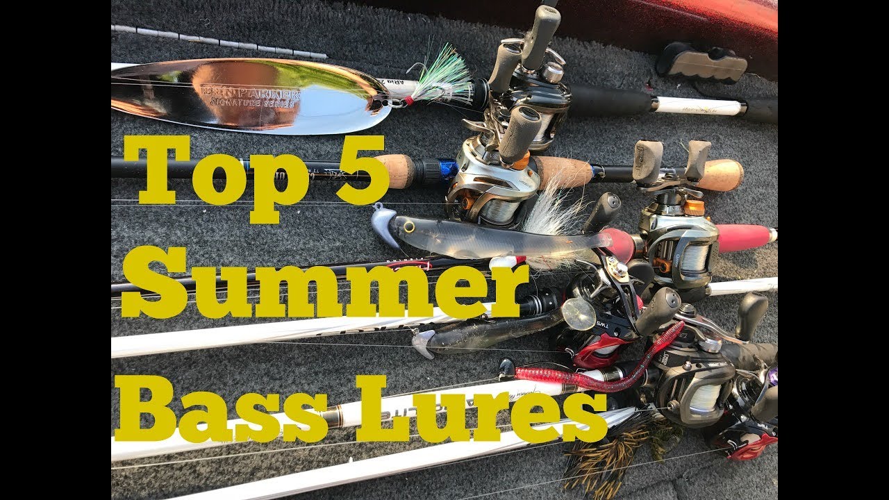 Watch Top 5 Summer Bass Fishing Lures Video on