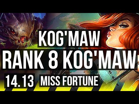 KOG'MAW & Lulu vs MISS FORTUNE & Janna (ADC) | Rank 8 Kog'Maw, 8/2/5 | EUW Grandmaster | 14.13