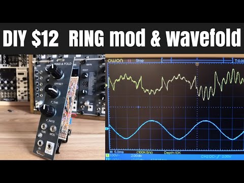 [ $12 ] DIY eurorack modular synth Ring modulator & wavefolder with AD633 analog multiplier