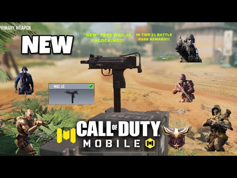 *NEW* FREE MAC-10 UNLOCKING ON COD MOBILE TIER 21 BATTLE PASS REWARD!!! - Milton37LiveGaming