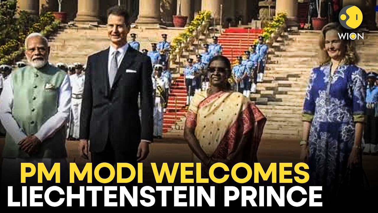 LIVE: PM Modi Welcomes Liechtenstein’s Hereditary Prince Alois At Ceremonial Reception | WION