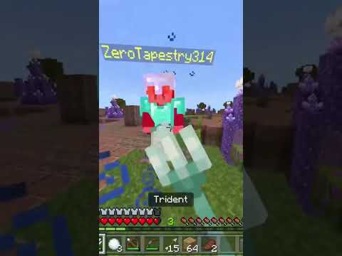 Trident pvp #minecraft #pvp #pvpgame #gaming #cubecraft #skywars #shorts #shortsfeed #shortvideo