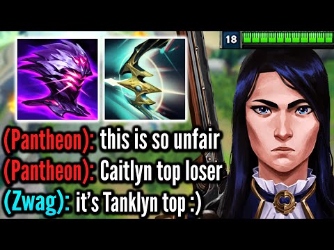 TANK CAITLYN TOP IS A LITERAL CHEAT CODE! (4000+ HP, 200+ ARMOR, 200+ MR)