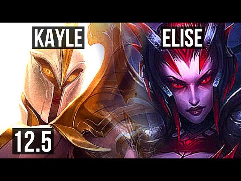 KAYLE vs ELISE (MID) | 6/1/7, 65% winrate, Dominating | NA Master | 12.5