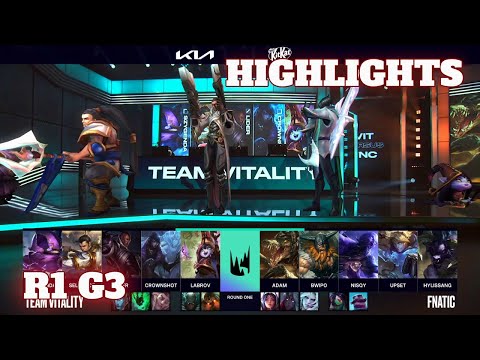 FNC vs VIT - Game 3 Highlights | Round 1 LEC 2021 Summer Playoffs | Fnatic vs Vitality G3