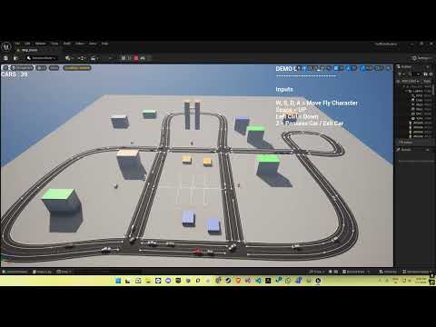 Traffic System Unreal Engine 5 | Smart AI Vehicles & Pathfinding