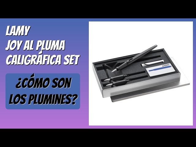 Vídeo relacionado con Lamy joy strawberry pluma caligráfica - con empuñadura ergonómica y plumín de acero pulido de 1,5 mm - Pluma caligráfica con plumín caligráfico - cartucho de tinta T 10 blue incl.