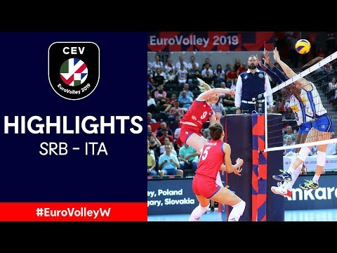 #EuroVolleyW | Serbia - Italy | SF Highlights