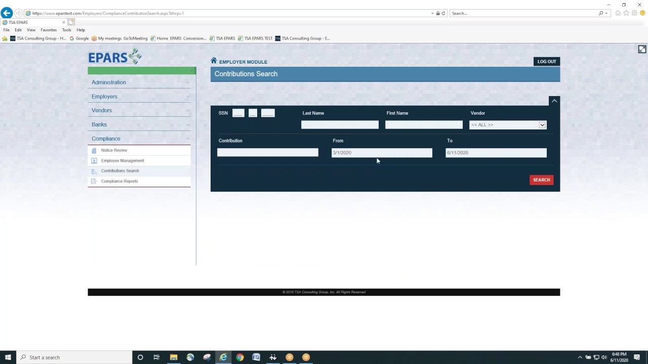 EPARS File Import Demonstration for Plan Sponsor Clients