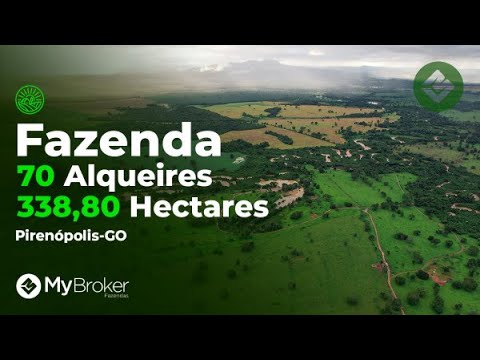 Fazenda em Pirenópolis À VENDA 70 alqueires, 338 hectares | Alto Potencial para Lavoura