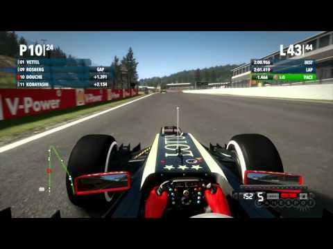Crashing - F1 2012 Gameplay (PC)