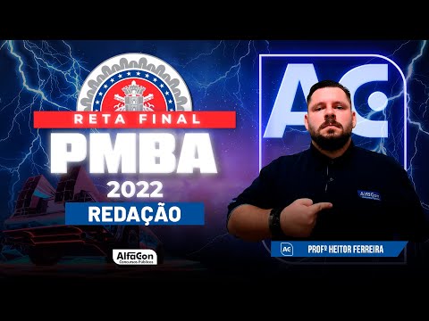 Concurso PM BA 2022 - Reta Final - Redação - AlfaCon