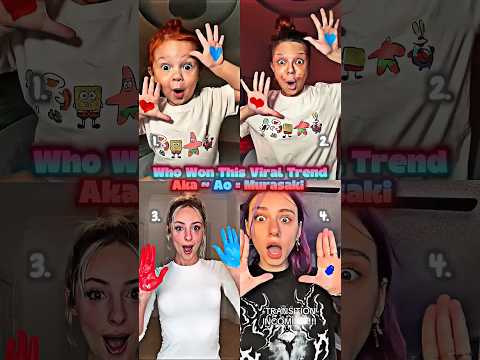 Aka❤️ ~  Ao💙 = Murasaki💜 #tiktok #trend