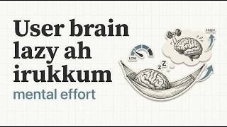 The Lazy Brain in UX: Designing for Low-Effort Decisions