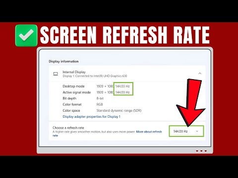 How to Change Monitor Refresh Rate on Windows 10/11 (Best Settings)