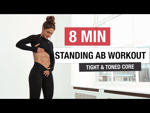 8 MIN Effective Standing Ab Workout for a Strong & Defined Core, with weight | 24-day FIT challenge