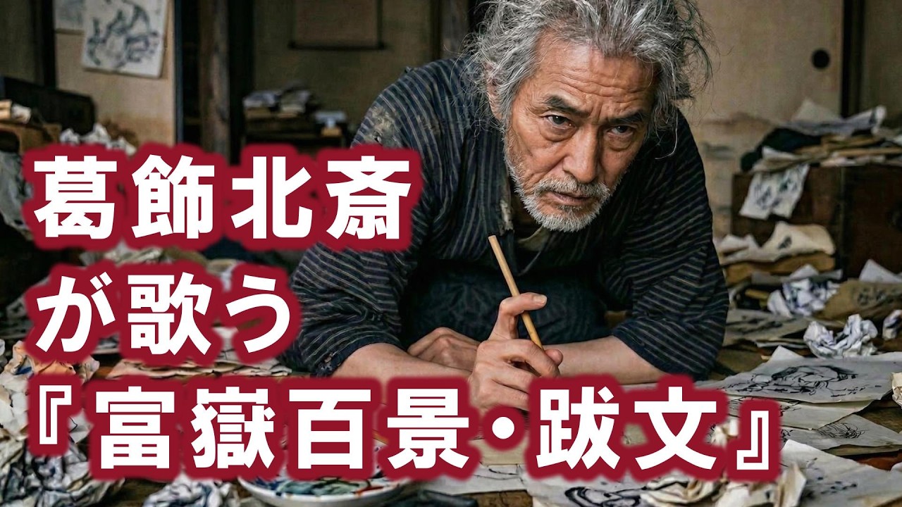 【AI】葛飾北斎が歌う「富嶽百景・跋文」