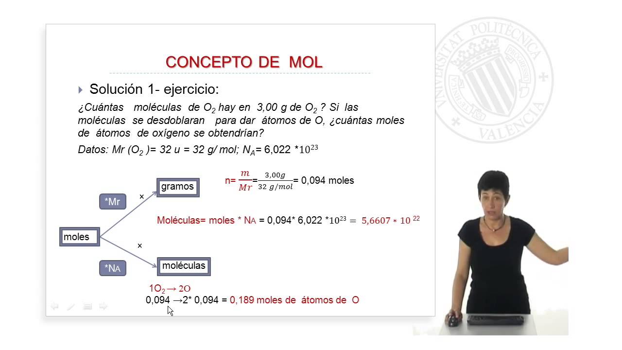 Concepto de Mol. (Ejercicios Prácticos) | 6/22 | UPV
