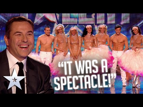 Burlesque group Crazy Rouge enchant David! | Audition | BGT Series 8