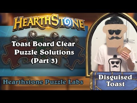 Hearthstone Puzzle Labs - Toast Board Clear Puzzle Solutions (Part 3)