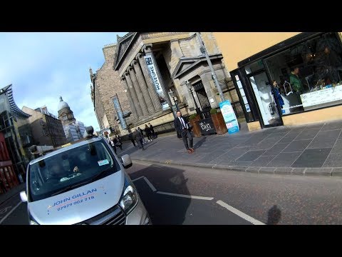 JG12LAN - John Gillan Plumbing and Heating Services - Expects cyclists to use blocked cycle lane