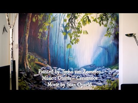 Epic Landscape Mural Timelapse by Tycho