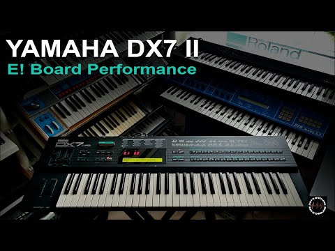 YAMAHA DX7 II FM Synthesizer with Grey Matter E! expansion board - Performance Mode