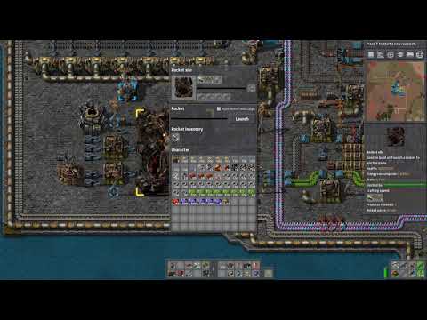 Launching my first rocket in Factorio!