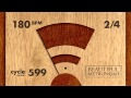180 BPM 2/4 Wood Metronome HD