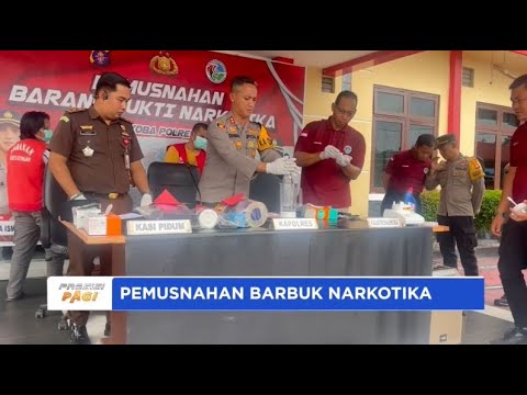 POLDA KALTENG PEMUSNAHAN BARBUK NARKOTIKA