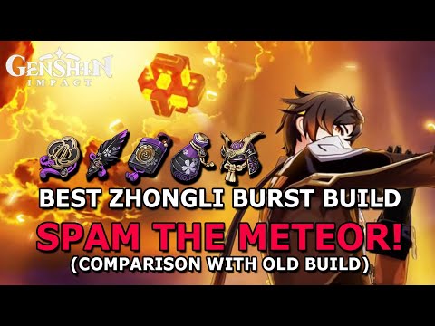 NEW BEST ZHONGLI BURST BUILD! SPAM METEOR! - GENSHIN IMPACT #146