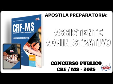 Apostila Assistente Administrativo - Concurso CRF / MS - 2025