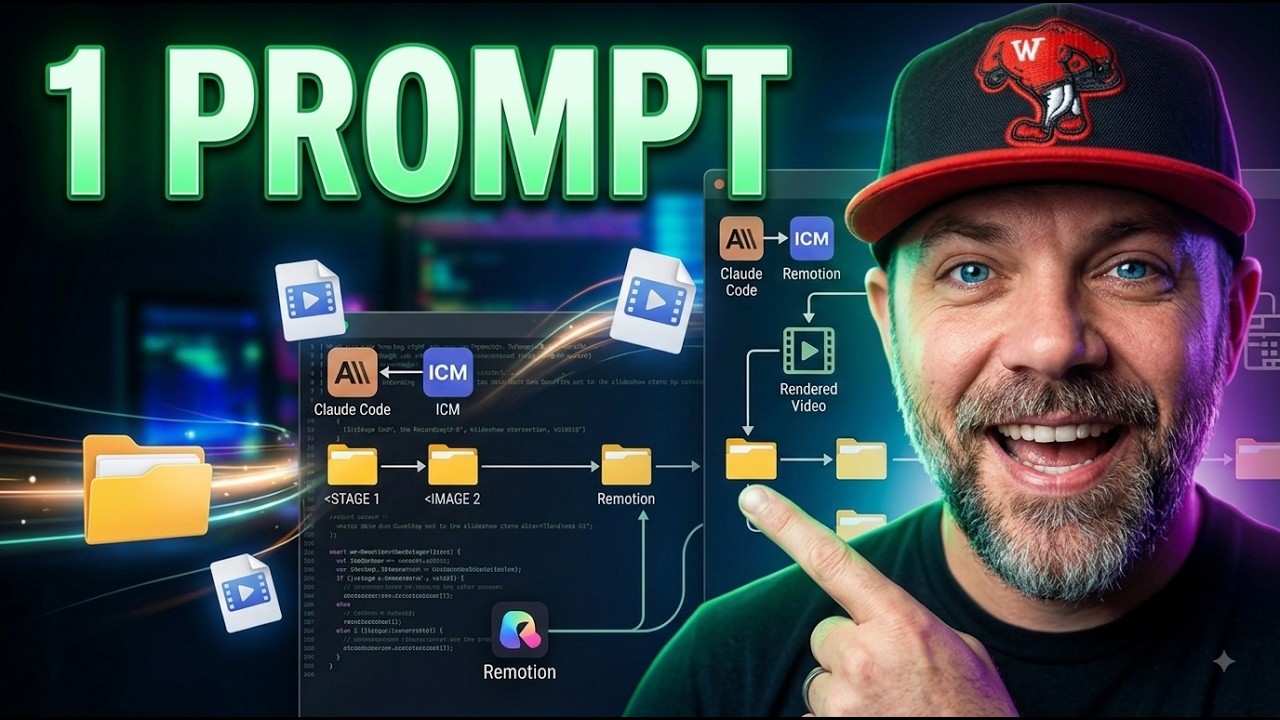 AI content automation shown live: 1 prompt rebuilt my entire content system
